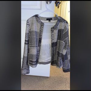 Gray cardigan/ blazer